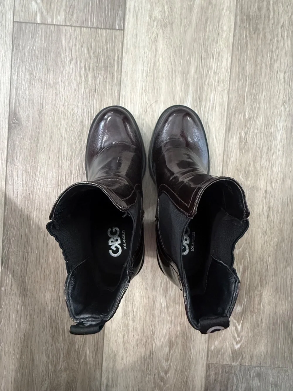 Share Women's Shoes Los Angeles GBG size 6 1/2 Good Condition Burgundy